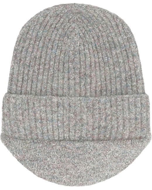 RANRA Gray Knitted Beanie for men