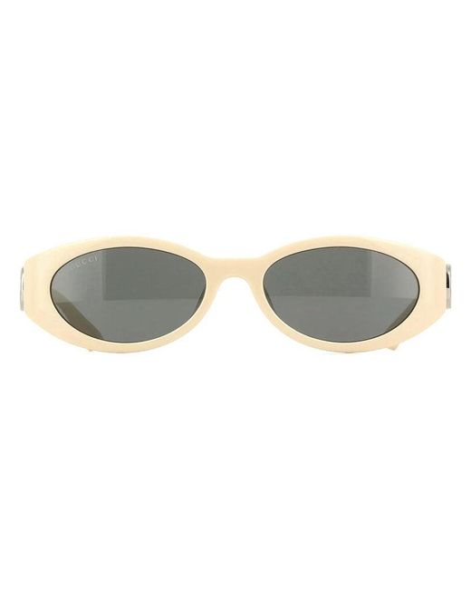 Gucci Gray Sunglasses Oval Full Rim, Frame And Lens Gg1662Sa004