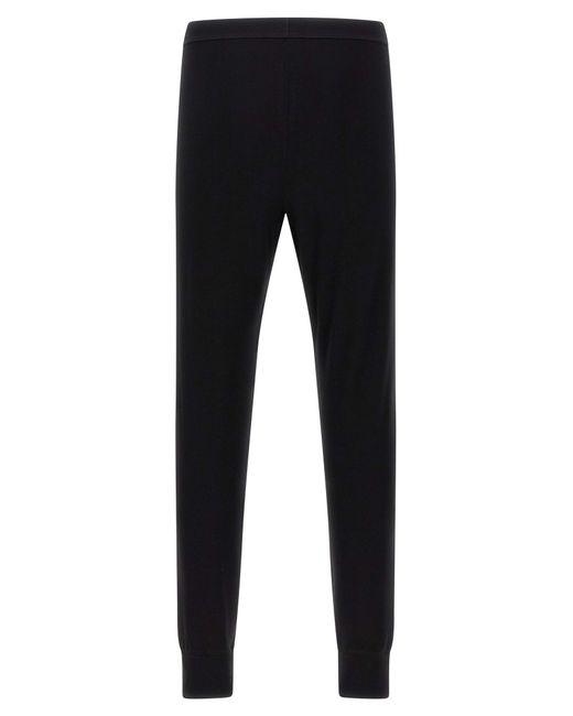 Rick Owens Black Thermal Bottom Leggings for men