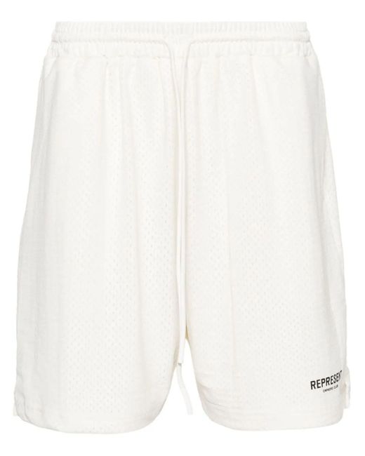 Represent White Shorts for men