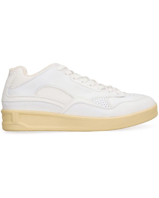 Jil Sander White Dragon Low-Top Sneakers Polyester Trainers for men