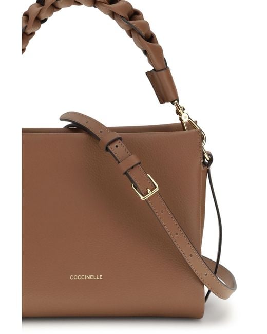 Coccinelle Brown Boheme Handbag Calf Leather Bos Taurus Handbags