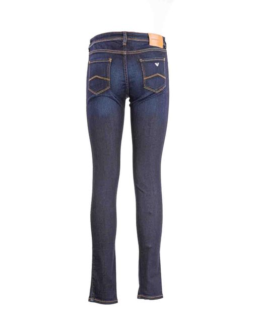 Emporio Armani Blue J18 Skinny Leg Jeans