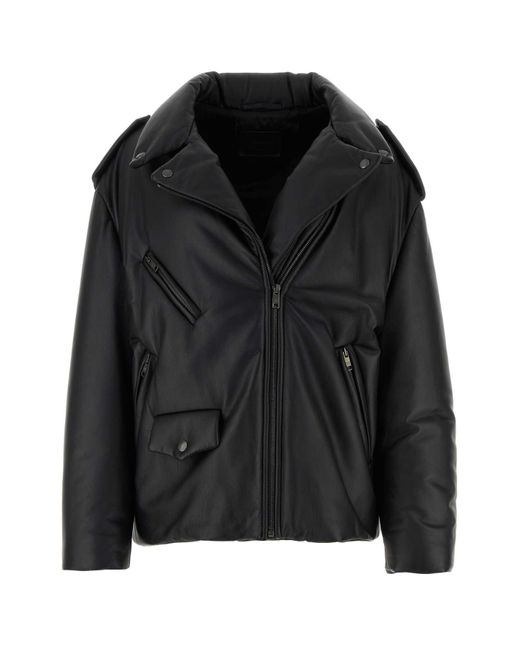 Prada Black Leather Jackets