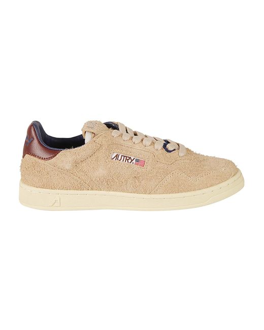 Autry Natural Logo Patched Low Sneakers