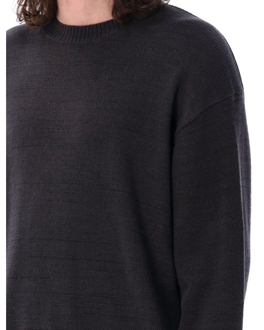 Studio Nicholson Black Corde Knit Sweater for men