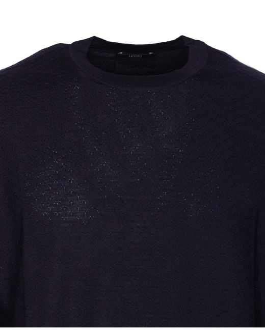 Hōsio Blue Sweaters Wool for men