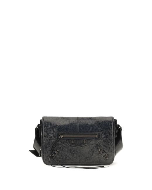 Balenciaga Black Shoulder Bag Le City Lambskin (Ovis Aries) for men