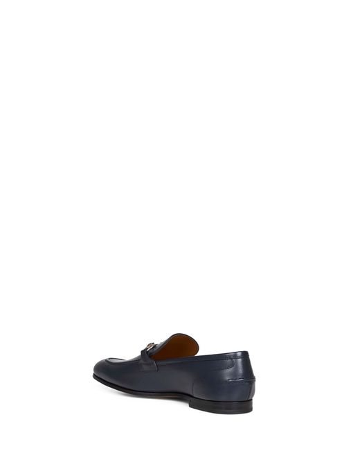 Gucci Blue Dark Leather Jordaan Loafers for men