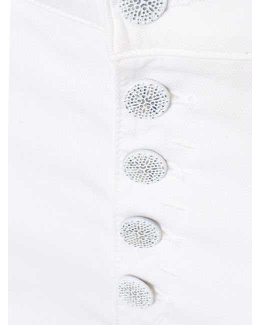 Dondup White High Waisted Jeans