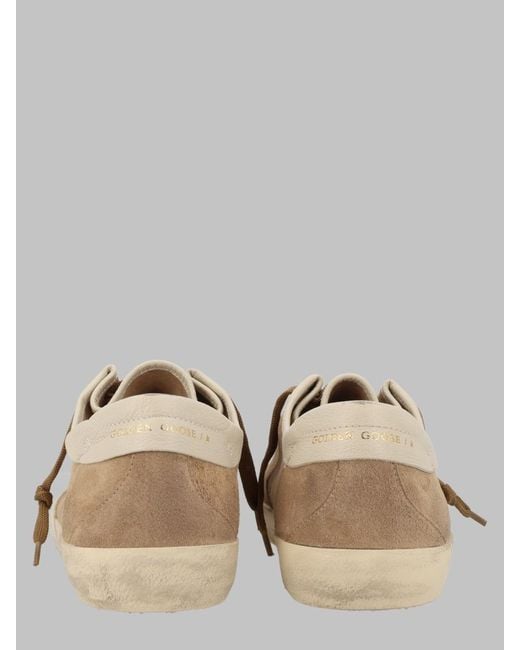 Golden Goose Deluxe Brand Natural Sneakers Super Star Leather Cow Trainers for men