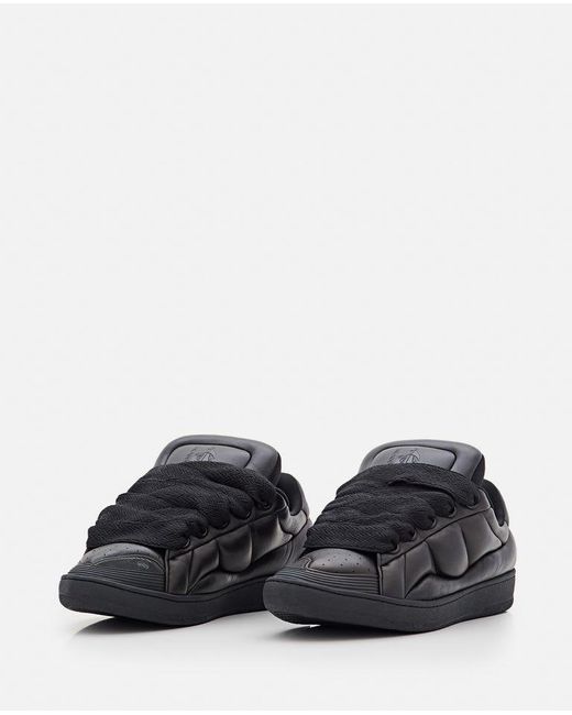 Lanvin Black Curb Xl Low Top Sneakers for men