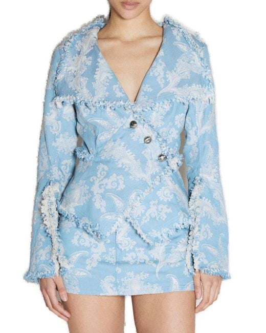Vivienne Westwood Blue Frayed Jacket