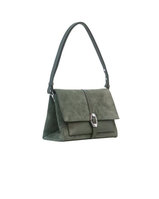 Coccinelle Green Shoulder Bag Cowhide Shoulder-Bags