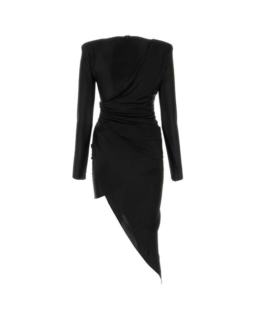 Alexandre Vauthier Black Stretch Viscose Dress
