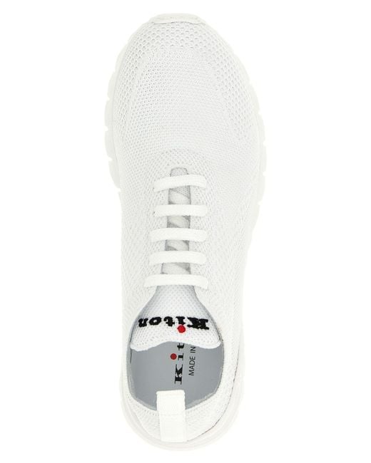Kiton White 'Fits' Sneakers for men