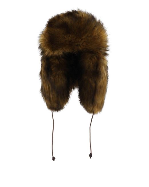 DSquared² Black Canadian Heritage Trapper Hat for men