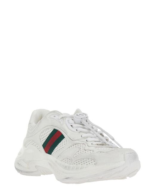 Gucci White Low Top Sneaker Leather Calf Trainers