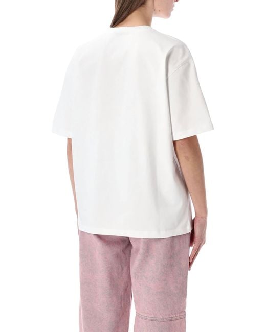 Ganni White Beaded Tiger T-Shirt