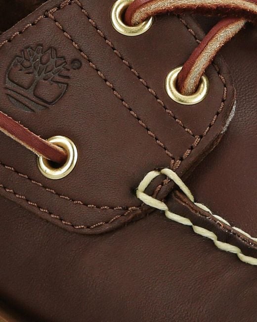 Timberland Brown Boat Shoes Classic Leather for men