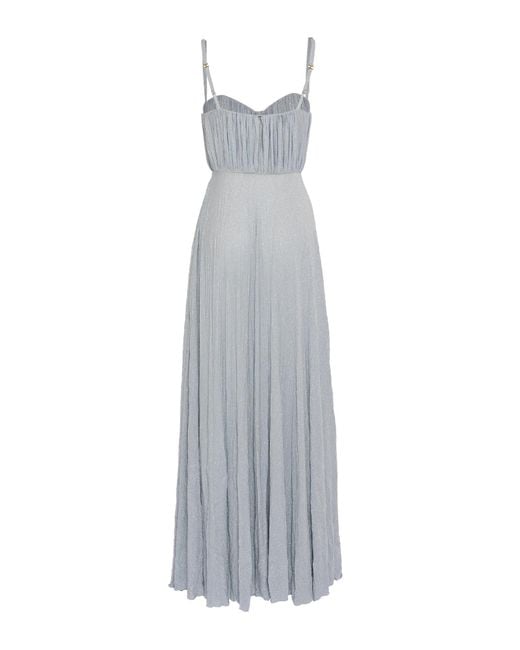 Elisabetta Franchi White Dress Midi