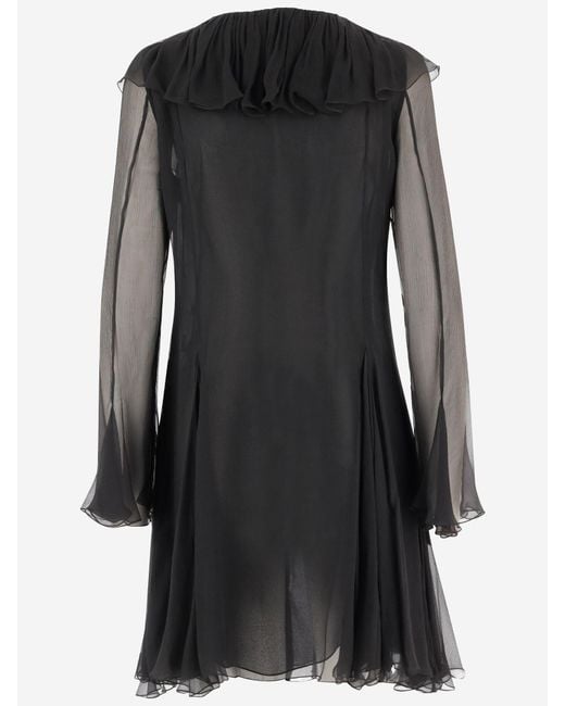 Chloé Black Flared Mini Dress