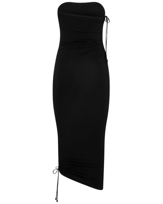 Wolford Black Fatal Draped Dress