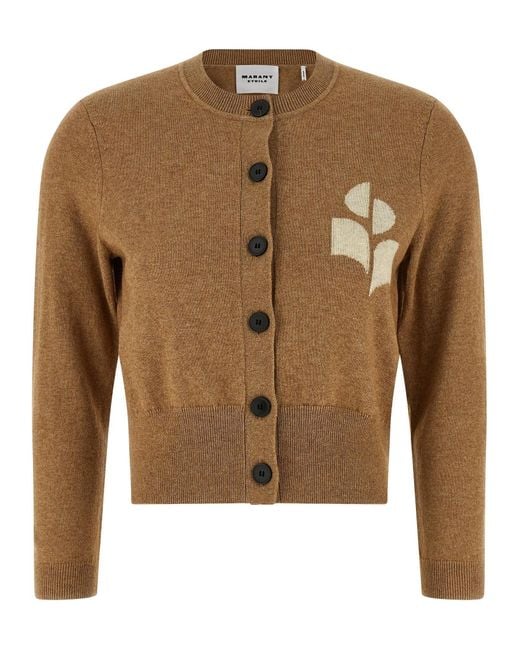 Isabel Marant Brown Newton Cardigan