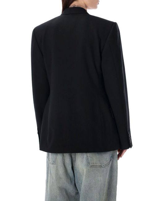 Balenciaga Black Single-Breasted Blazer
