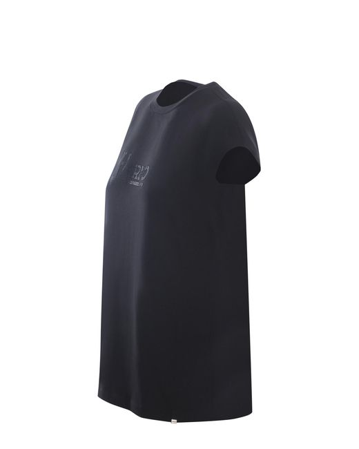 Herno Black T-Shirt Made Of Cotton Jersey