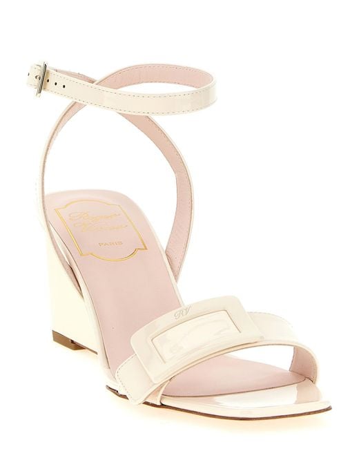 Roger Vivier Natural Belle Vivier Sandals