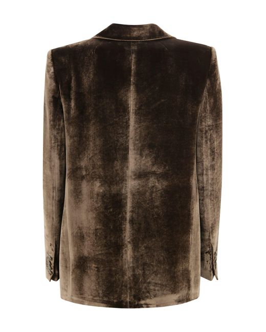 Etro Brown Single-Breasted Jacket