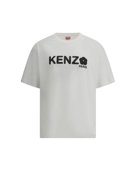 KENZO Gray Monogram T-Shirt for men