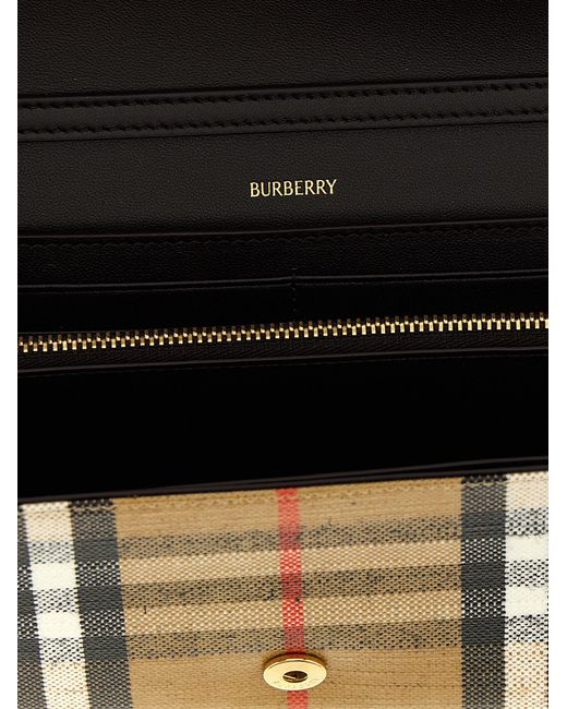 Burberry Gray 'Highlands' Wallet On Chain