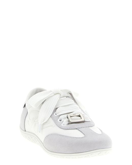 Roger Vivier White Viv Low Sneakers