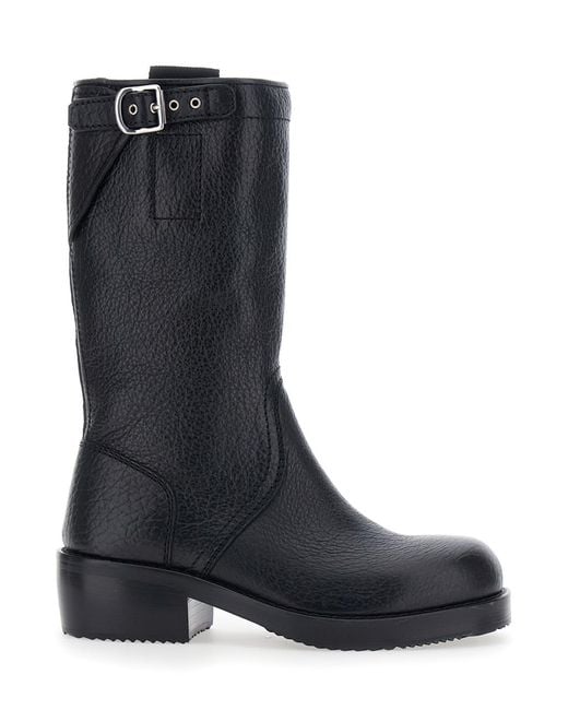 Dries Van Noten Black Boots Ws262-82 Calf Leather