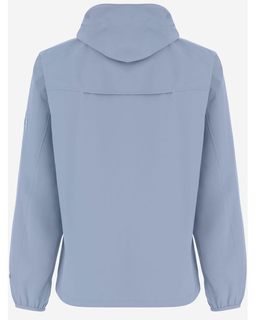Save The Duck Blue Nylon Hooded Jacket for men