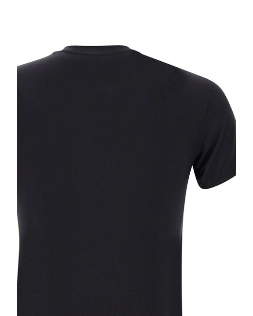 Emporio Armani Black Modal T-Shirt for men