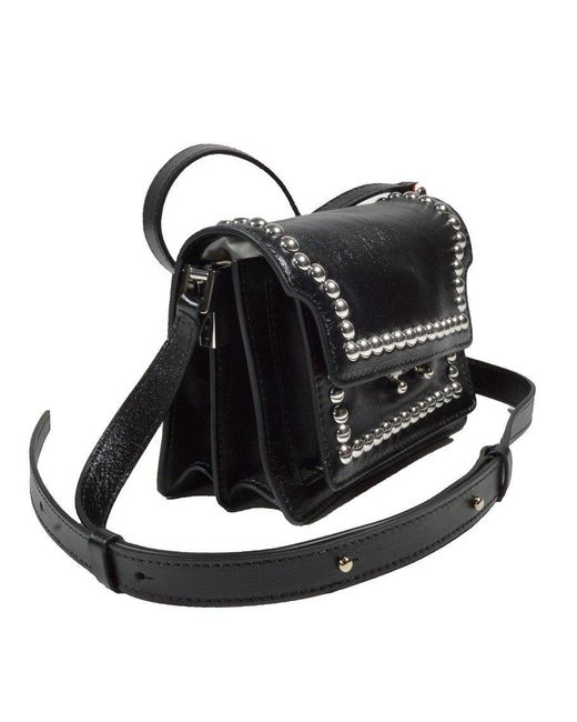 Marni Black Trunk Soft Mini Shoulder Bag for men