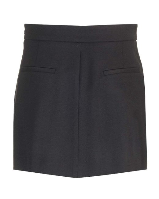 P.A.R.O.S.H. Black Plissè Skirt