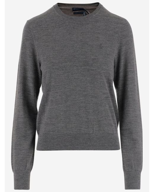 Polo Ralph Lauren Gray Wool Jumper