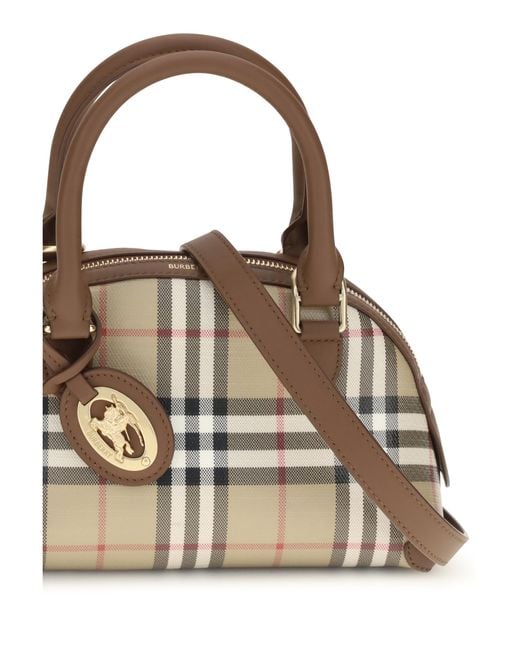 Burberry Multicolor Mini Primrose Top Handle Bag Canvas Handbags
