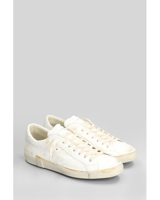 Philippe Model White Prsx Low Sneakers for men