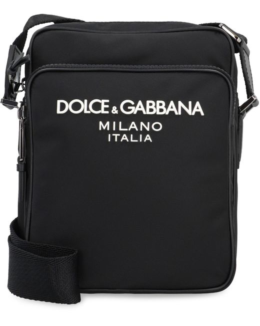 Dolce & Gabbana Black Nylon Crossbody Bag for men
