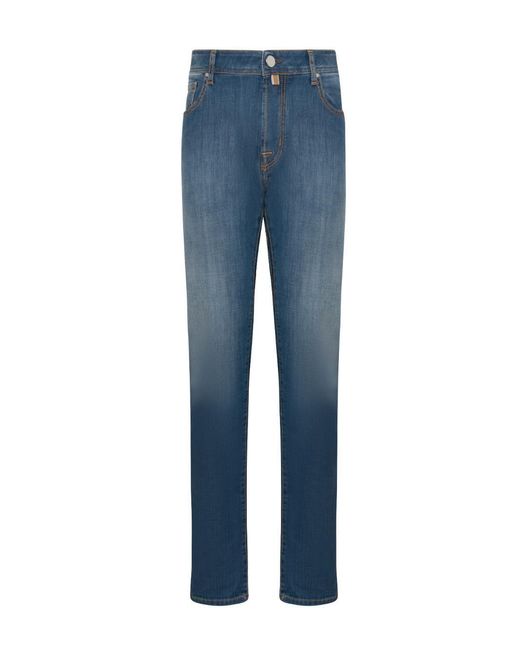 Jacob Cohen Blue Five-Pocket Jeans for men
