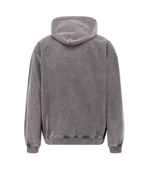 Represent Gray Cotton Sweatshirt for men