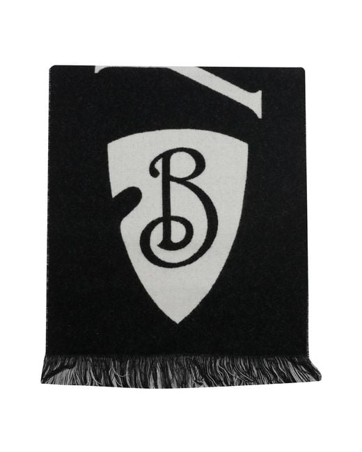 Burberry Black Scarfs Wool