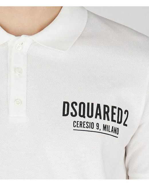 DSquared² _polo Shirt in White for Men | Lyst