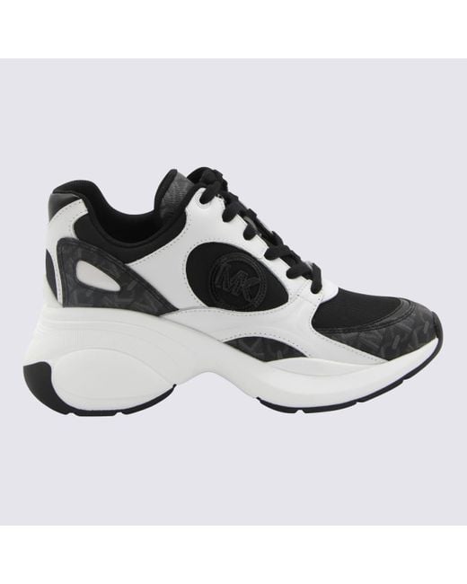 Michael Kors Black And White Zuma Sneakers