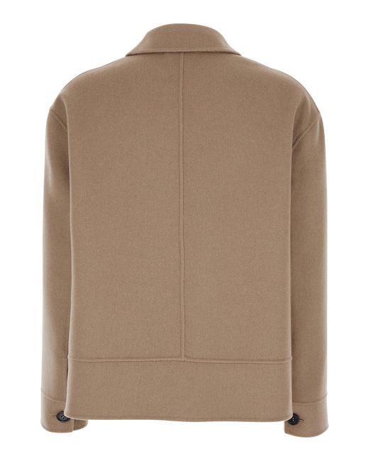 Max Mara Brown Jacket Simona Wool Virgin Blazers